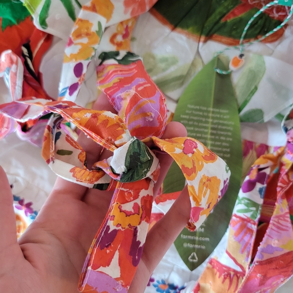 NWT FARM Rio Mixed White Layered Floral Midi Dress Size S - Picture 9 of 14